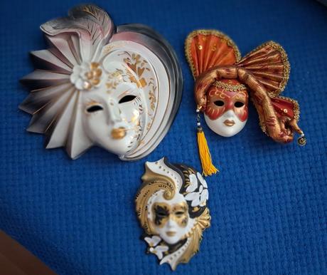 Benátske masky 3 ks, 