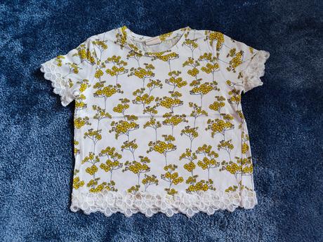 Tričko s čipkou, zara,116