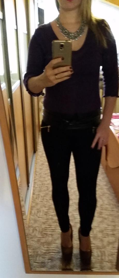 Fialový svetrík, s