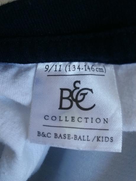 Modro biele tričko salerna, b&c, 146