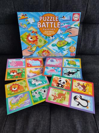 Puzzle battle zvieratá,