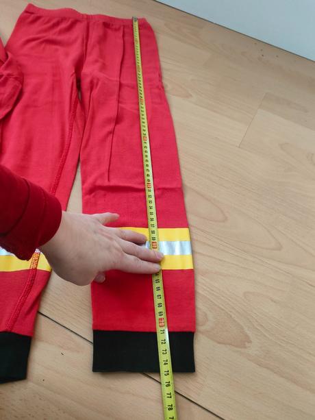 Požiarnicke pyzamo 122/128, h&m,122