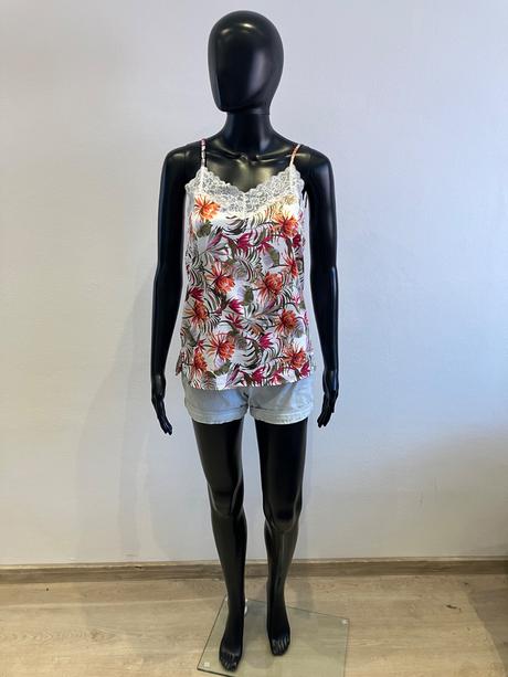 Dámska farebná blúzka s čipkou tezenis, tezenis,s