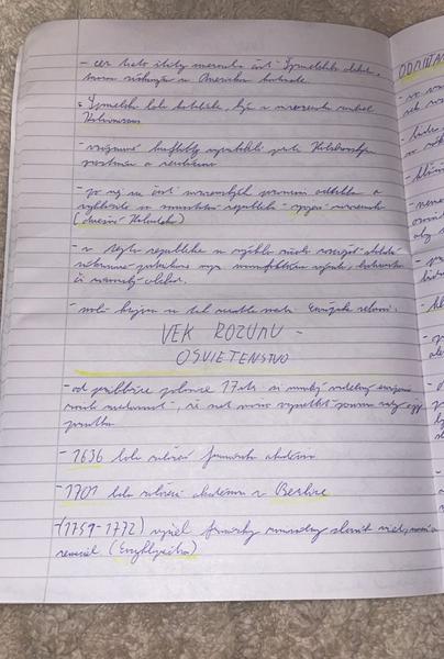 Potrebujem prepis poznámok z dejepisu
