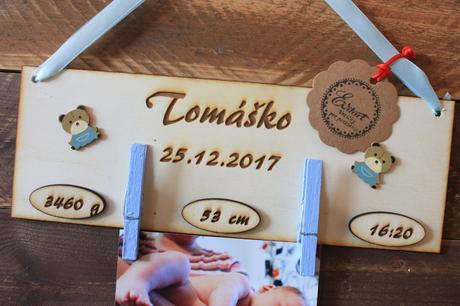 Tabuľka s údajmi o narodení , 