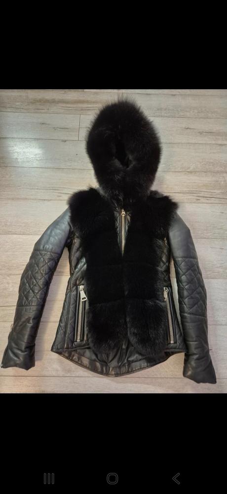 Dámska kožená bunda flo&clo, xs