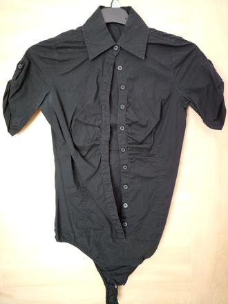 Blúzka čierna - body, xs