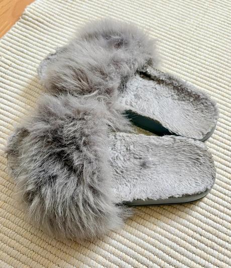 Šľapky s kožušinou, 36