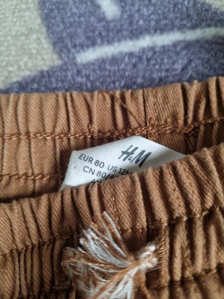 2x podsite nohavice v.80, h&m,80