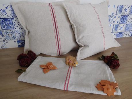Plátené vankúše,
