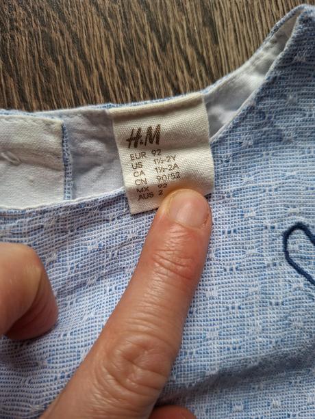 Mile bledomodre satocky h&m, vel.,92 ako nove, h&m,92