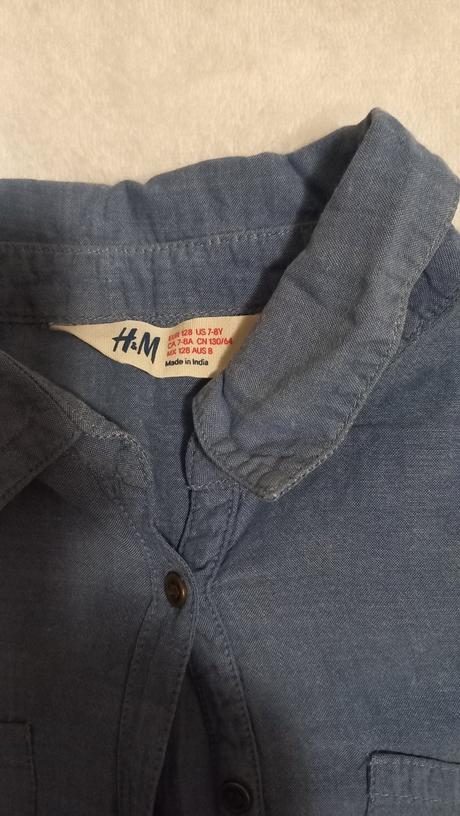 Dievčenská košeľa h&m veľ.128, h&m,128