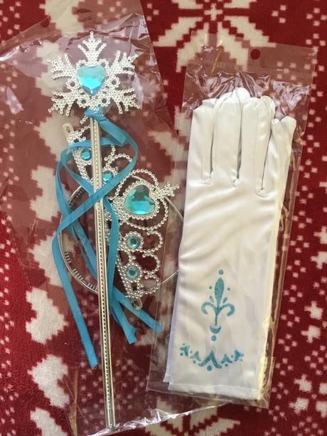 Nový set doplnkov elsa frozen- rukavičky, korunka,