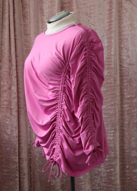 Ružové riasené tričko veľ. xxxl, 5xl