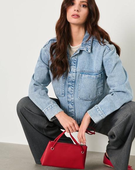 Denimová bunda oversize sinsay, sinsay,xs