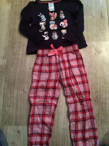 Pyzamko zvieratká 2-4 roky, h&m,98
