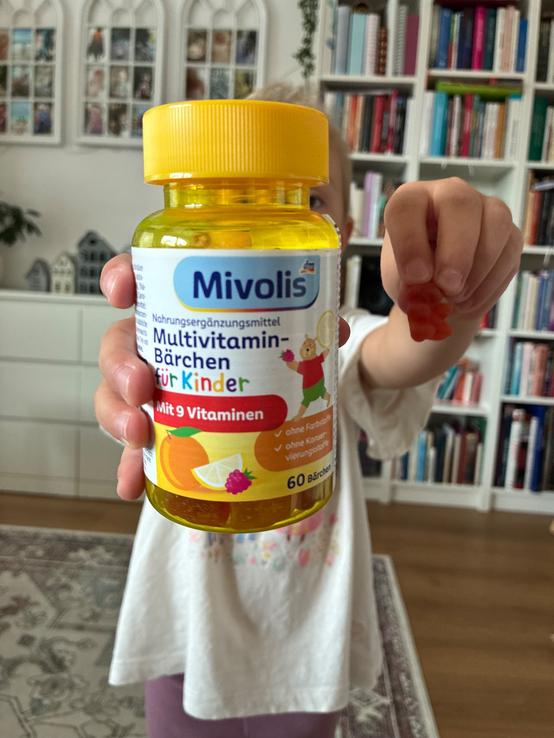 Mivolis Multivitamínové medvedíky pre deti, 60 ks