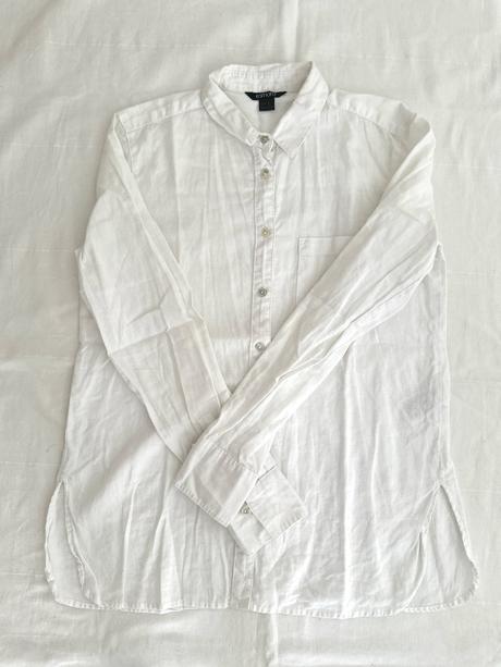 Klasická biela košeľa zo ľanu, esmara,36