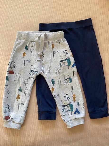 2 x tepláky + tričko grátis, f&f,86