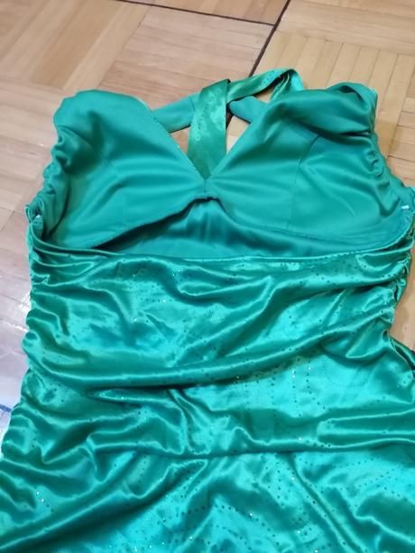 Zelené šaty ruby rox s kamienkami, 40