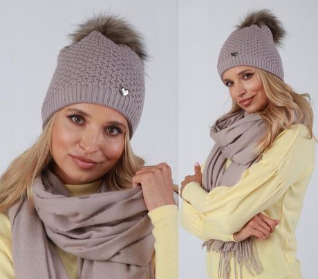 Teplá dámska čiapka hrd žltá, 