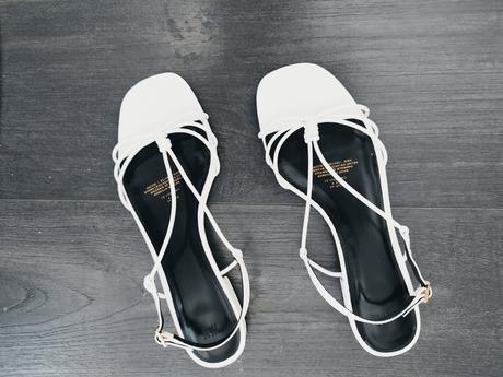 Biele sandálky, h&m,40