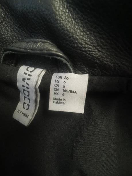 Kožená bunda, h&m,36