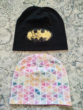 Krásne prechodné čiapky - obvod 48cm, 48