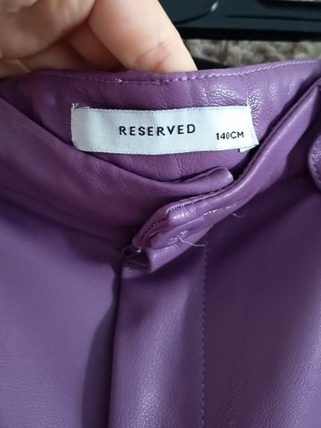 Fialové koženkové nohavice reserved, reserved,140
