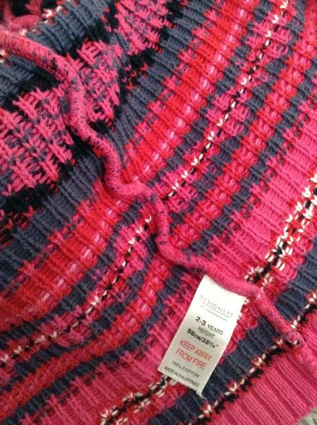 Teplý vzorkovaný svetrík zn.debenhams, debenhams,98