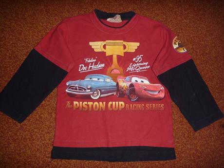 Tričko s obrázkom aut cars, h&m,92