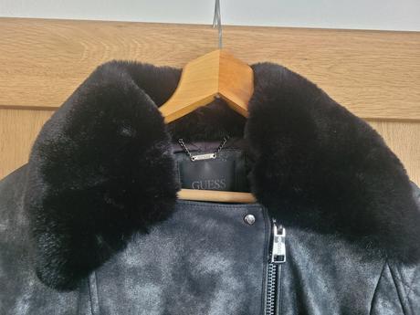 Dámska zimná koženkové bunda guess, guess,l