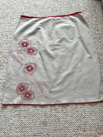 Bavlneno ľanová sukňa, s.e.a.l 4xl, 4xl