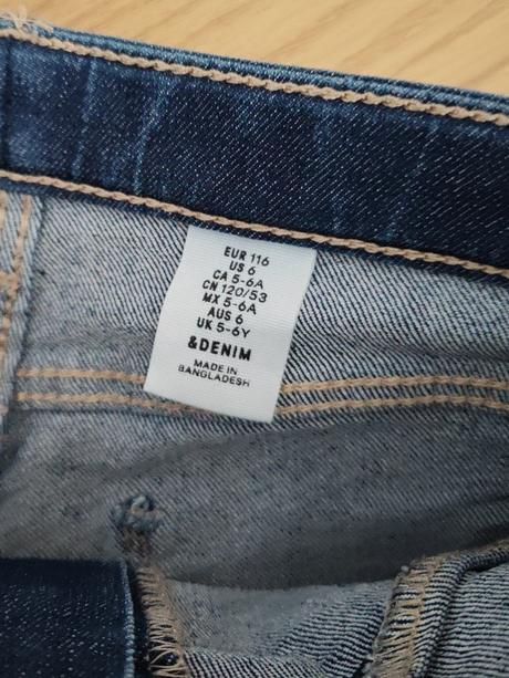 Riflové šortky h&m, h&m,116