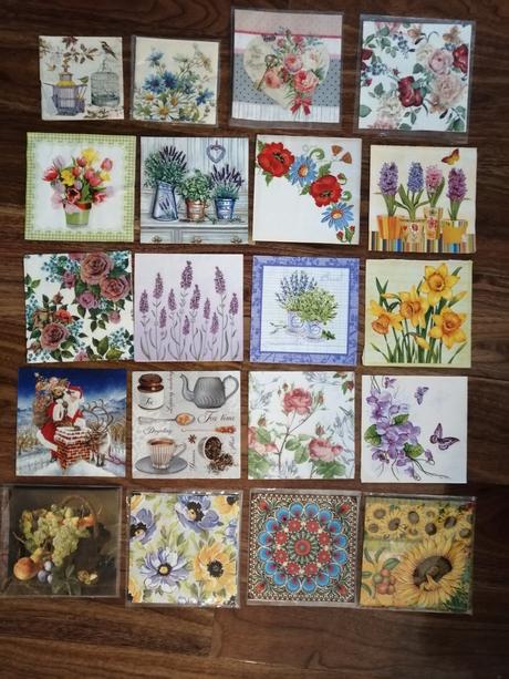 Servítky na decupage, 