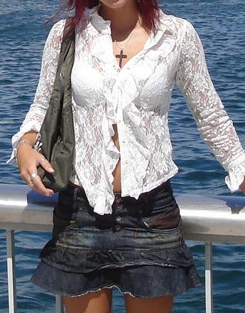 Čipkovaná blúzka, select,m