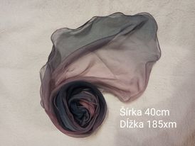 Šatka na krk k spoločenským šatám, xl