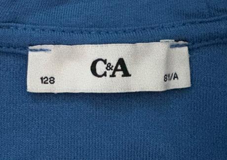 Mikina na zips veľ. 128, c&a,128