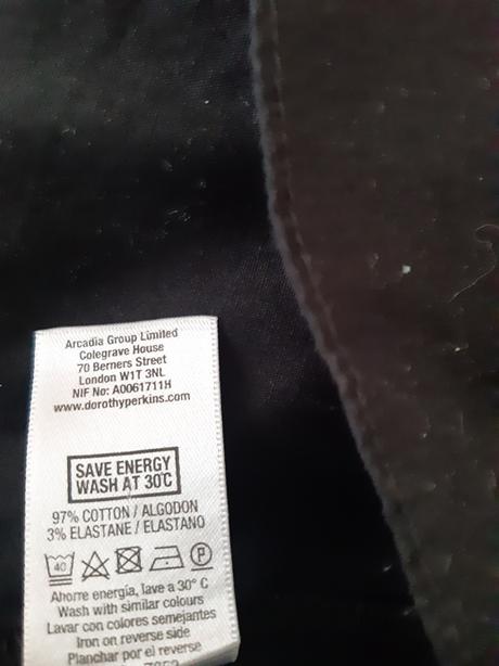 Dorothy perkins čierna bavlnená blúzka, dorothy perkins,s