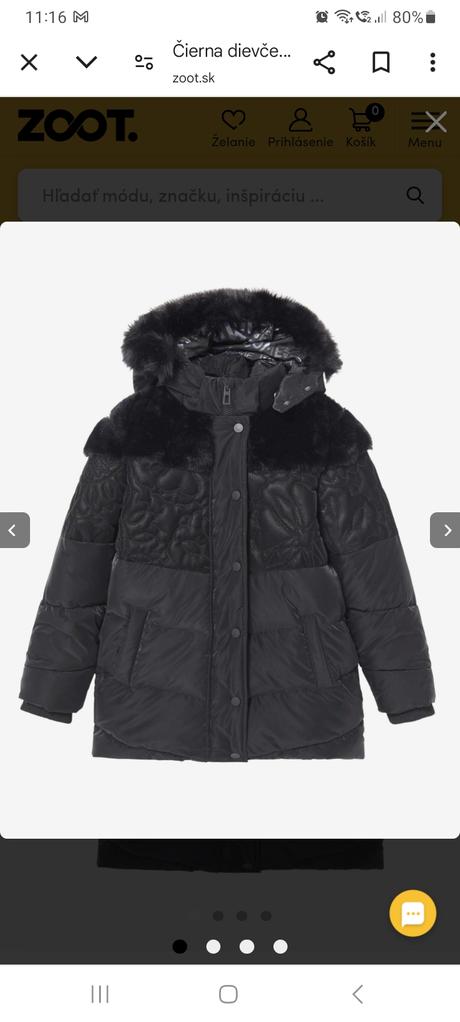 Zimna bunda predĺžená desigual 110/116, 5- 6 rokov, desigual,110