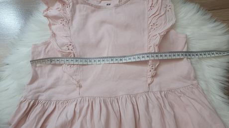 Letné bavlnené saty h&m +sukienka gratis, h&m,134