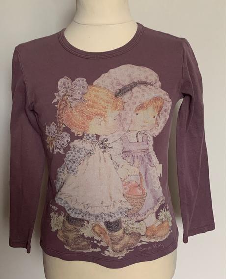 Benetton fialové tričko s obrázkom, benetton,116