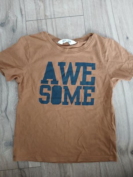 Hnedé tričko super stav, h&m,110