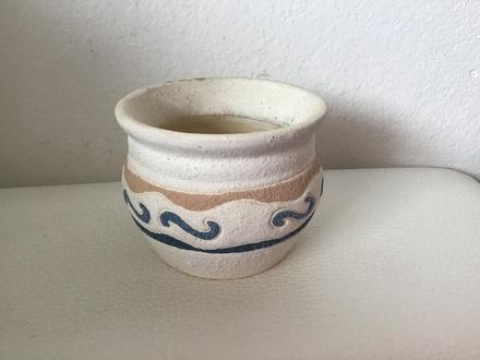 Nádoba - keramika, hlina , výška cca 6 cm, 