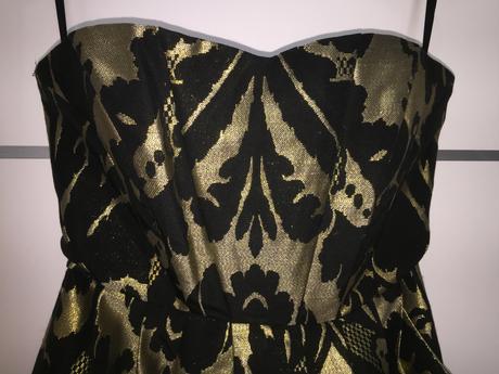 Brokátové šaty, h&m,32