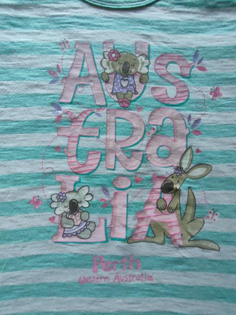 Austrálske dievčenské tričko, 8-10 r., 140