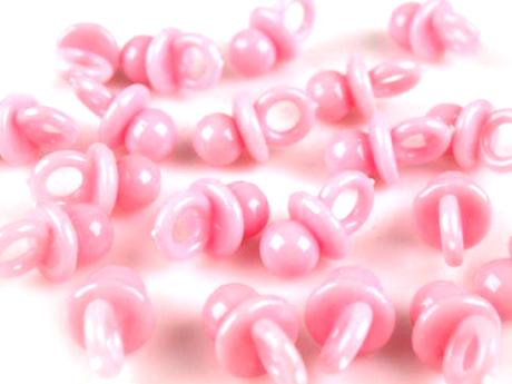 Prívesok alebo ozdoba dudlík - modrý al. ružový,