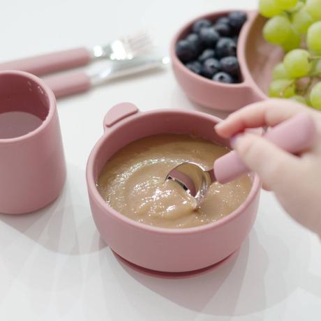 Jedálenský silikónový set panda, 