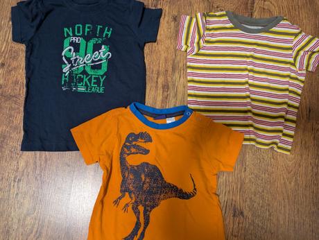 3 x tričko 86/92, 86