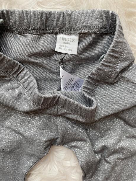Strieborné leginky lindex trblietavé, lindex,86
